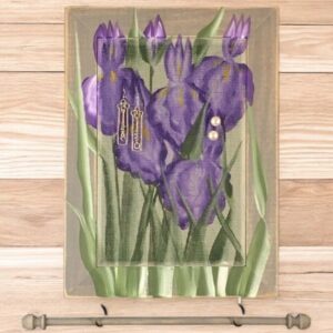 Hand-Painted Earring Organizer — Iris Design | Elite Series