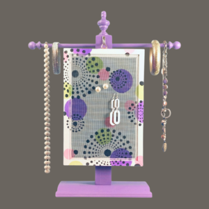 Hand-Painted Earring Holder – Confetti Design | Classic Series